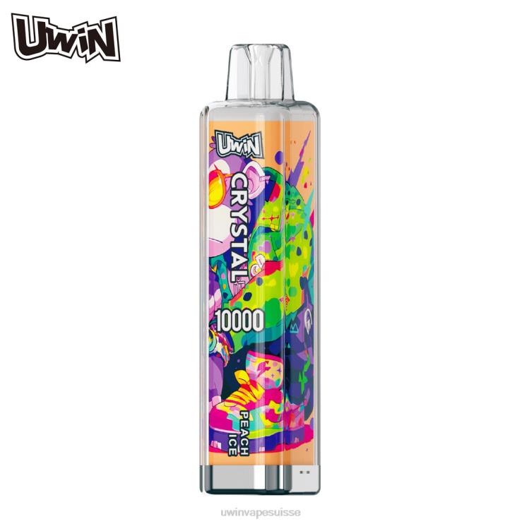 UWIN Vape Commander - glace à la pêche UWIN CRYSTAL 10000 vapes jetables 82TB210