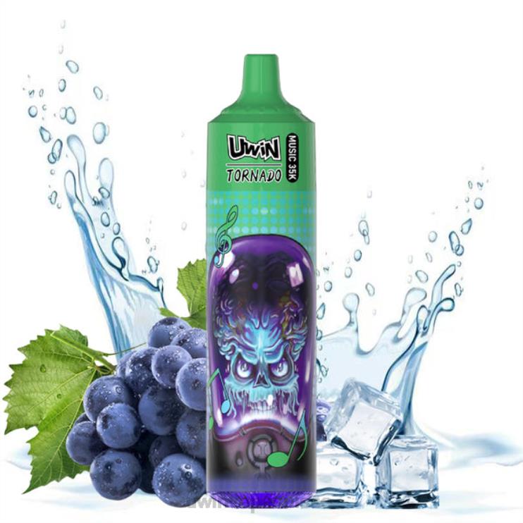 Puff UWIN Vape - glace aux raisins UWIN CRYSTAL vape jetable 35k 82TB217